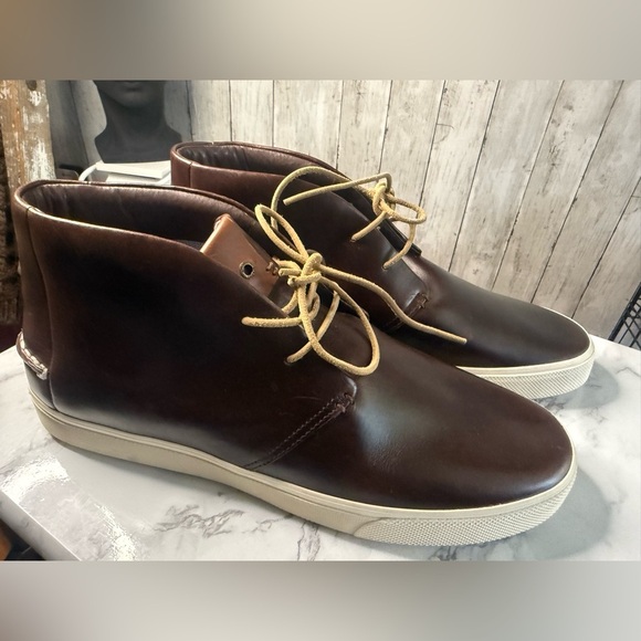 Sperry Gold Cup Commodore Plushwave Round Toe Chukka Mens 13 Amaretto Boots New